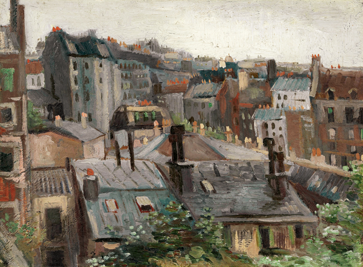  文森特·威廉·梵高  Vincent Willen Van Gogh —— 屋顶和房屋的背面